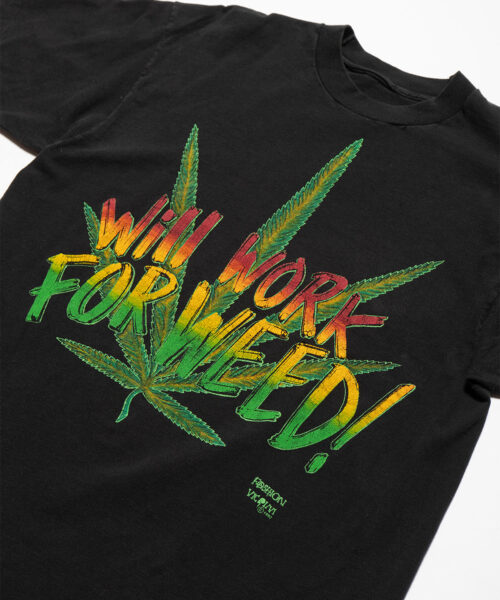 Alternative view of Vintage Will Work For Weed Tee