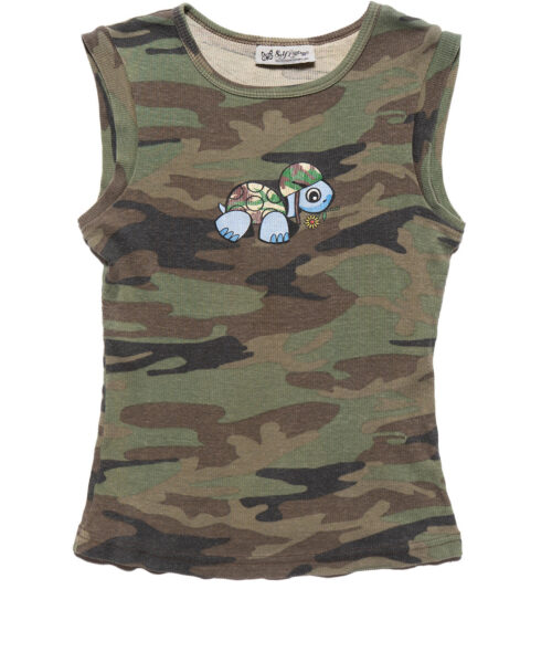 Vintage Self Esteem Camo Turtle Tank