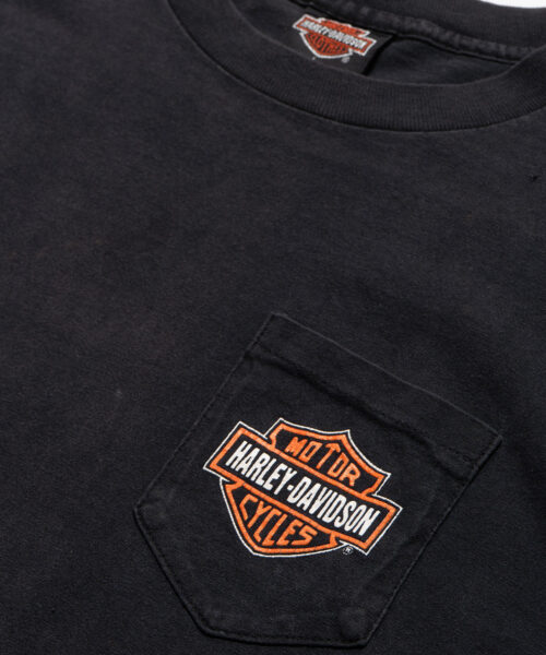 Alternative view of Vintage Harley Davidson Lake Shore Waukegan IL Tee