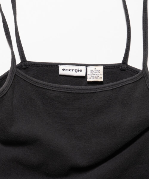 Alternative view of Vintage 90's Energie Black Camisole Tank