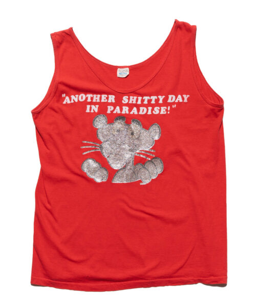 Vintage Another Shitty Day in Paradise Pink Panter Tank