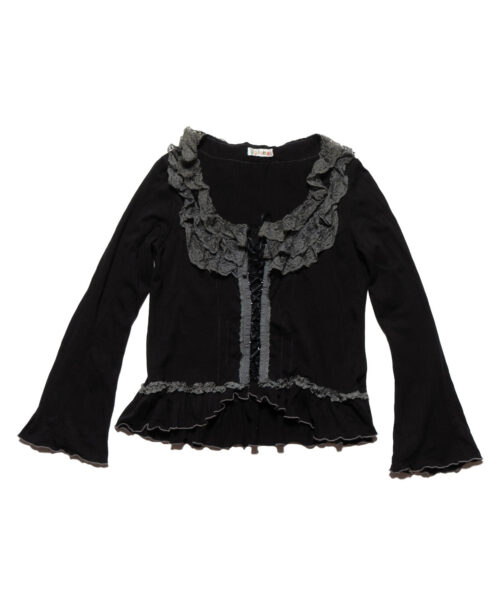 vintage-jojoba-black-frill-top