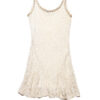 Vintage Betsy Johnson Cream Lace Mini Dress