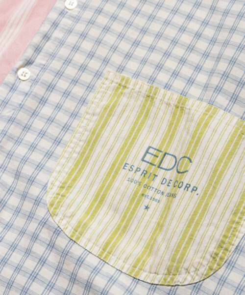 Alternative view of Vintage EDC by ESPRIT Colorblocked Shirt Tank Dress