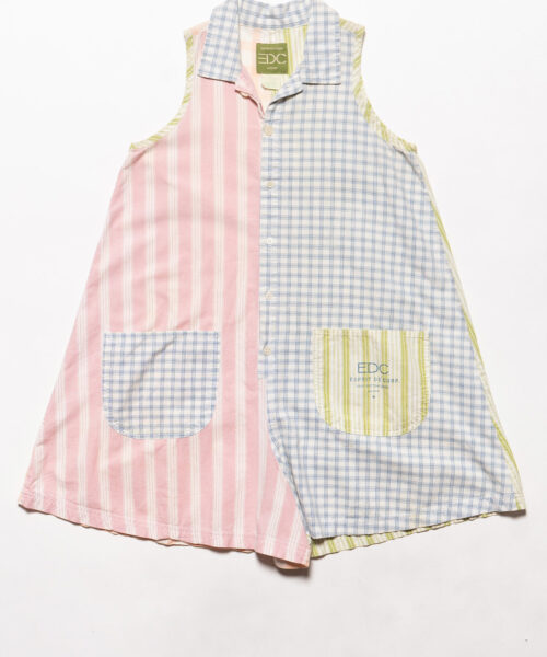 vintage-edc-by-esprit-colorblocked-shirt-tank-dress
