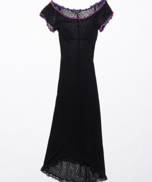 vintage-betsy-johnson-black-lace-dress-with-purple-trim