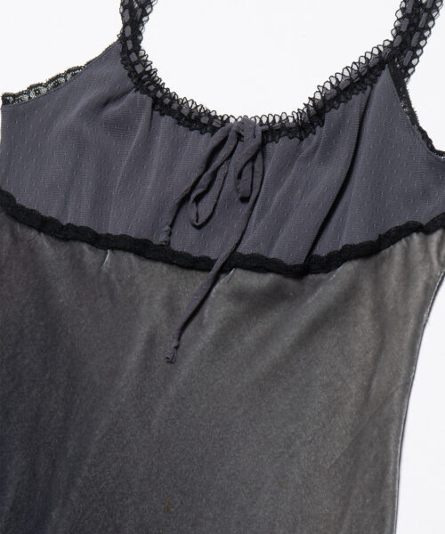 Alternative view of Vintage Betsy Johnson Velvet Gray Long Dress