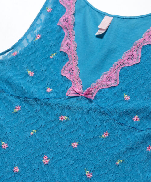 Alternative view of Vintage Victoria's Secret Blue and Pink Top