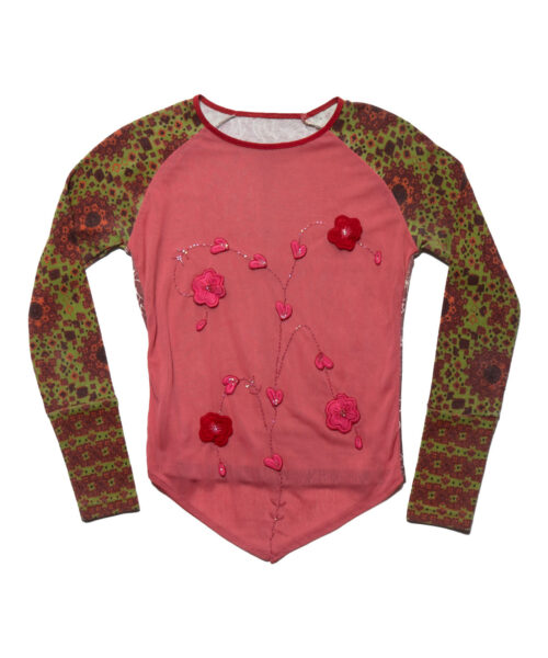 Vintage Kizungu Zungu Flower Long Sleeve Top