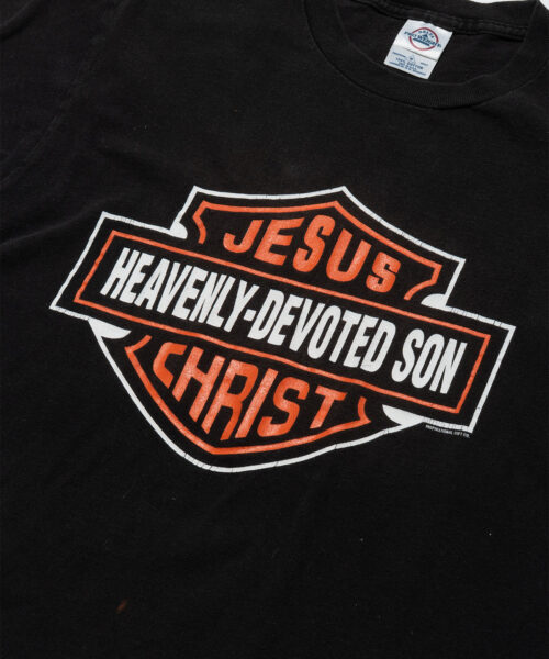 Alternative view of vintage-harley-jesus-christ-heavenly-devoted-son-tee