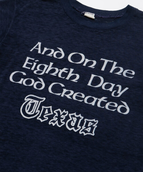 Alternative view of vintage-and-on-the-eighth-day-god-created-texas-tee