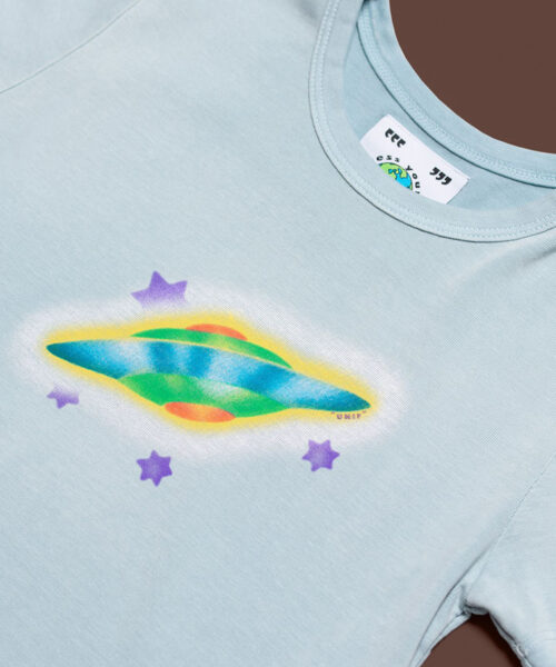 Alternative view of ufo-baby-tee