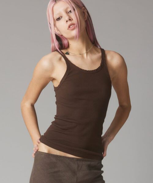 staple-rib-tank-dark-brown