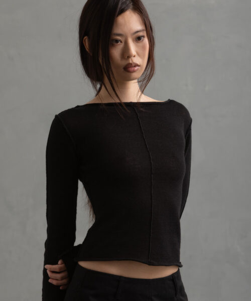 Alternative view of Flax Top Black