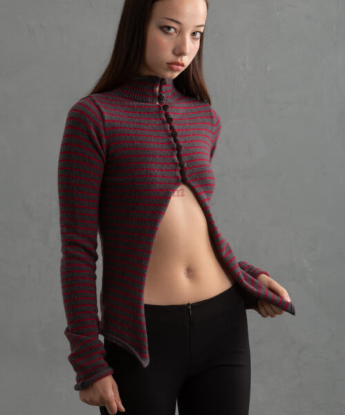 Alternative view of norg-cardigan-striped