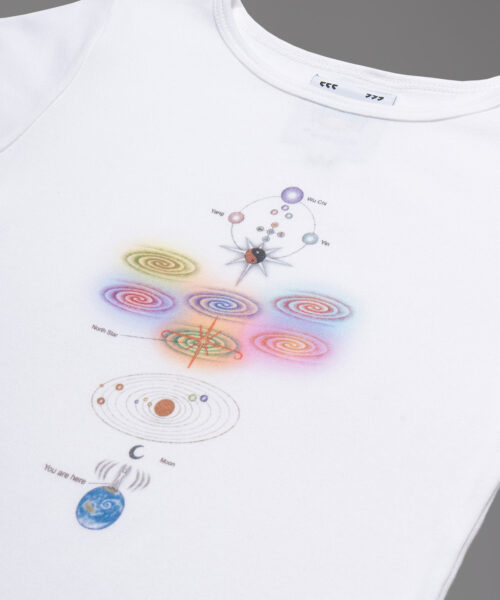 Alternative view of You Are Here Baby Tee